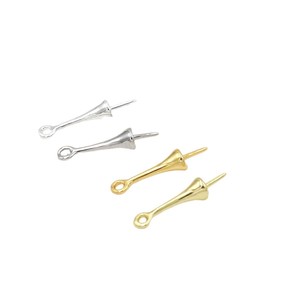 Pince à perles en cuivre plaqué or 18 carats, coupe baguette conique, pour la fabrication de boucles d'oreilles, accessoires de bijoux DIY B30 - Product Image 5