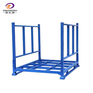 מתקן אחסון נייד מתקפל מפלדה, ניתן לערום, עמיד במיוחד, מותאם אישית, לתובלה ואחסון בד. - Product Image 1