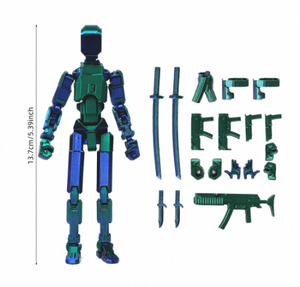 Bán buôn đa Doanh di chuyển Búp bê đồ chơi hành động hình 3D in Robot đồ chơi nhà máy giá hot-bán đồ chơi tự làm - Product Image 3