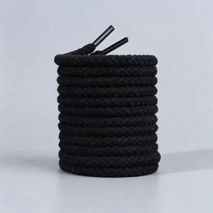 Cordão de Algodão Trançado Redondo de 7mm Impermeável para Bolsas, Roupas, Calçados e Têxteis Domésticos - Cordão Colorido de 7mm - Product Image 2