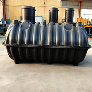 Système <span class=keywords><strong>de</strong></span> <span class=keywords><strong>fosse</strong></span> <span class=keywords><strong>septique</strong></span> commercial portable souterrain à 3 compartiments en PE noir, réservoir <span class=keywords><strong>de</strong></span> stockage <span class=keywords><strong>de</strong></span> 1000 L avec <span class=keywords><strong>couvercle</strong></span> - Product Image 1