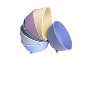 Tazón de silicona con ventosa para comida de bebé, antideslizante, antiescaldante, juego de aprendizaje para comer para niños de 0 a 12 meses - Product Image 2