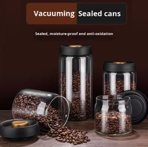 Barattolo in <span class=keywords><strong>Vetro</strong></span> Borosilicato Trasparente <span class=keywords><strong>di</strong></span> Alta Qualità <span class=keywords><strong>per</strong></span> Conservazione Alimenti, Caffè e Noci, Personalizzabile - Product Image 5