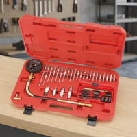 Kit de Prueba de Compresión para Motor Diésel, Manómetro Hidráulico, Adaptadores para Bujías de Incandescencia e Inyectores, Certificado ISO, Idioma Inglés, Marca Gamela 1