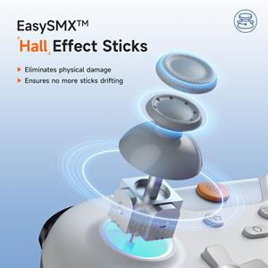EasySMX X05 2.4G Chơi Game Không Dây Điều Khiển Cho <span class=keywords><strong>PC</strong></span>/Hơi Nước/iPhone/<span class=keywords><strong>Android</strong></span>/Switch-<span class=keywords><strong>Bluetooth</strong></span> Điều Khiển Gamepad Với Hiệu Ứng Hội Trường - Product Image 2