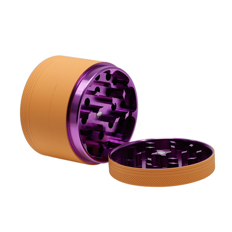 63 мм Роскошная резиновая краска матовая травяная мельница алюминиевая большая емкость дробилка для табака