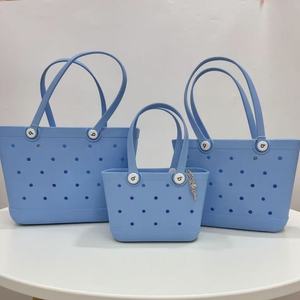 ビーチビーチ<span class=keywords><strong>EVA</strong></span>プラスチックビーチバッグモダンなオーバルバッグデザイナーマルチカラーポータブルビーチバッグ - Product Image 4