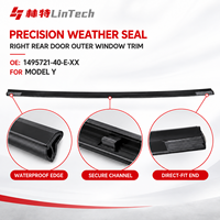 LinTech Promotion : Garniture extérieure de vitre de porte arrière droite 1495721-40-E-XX, compatible OEM, pour réparation de joint de vitre Tesla Model Y, pièces EV