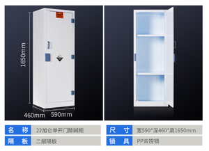 Armário Químico de Laboratório de Alta Qualidade em PP para Armazenamento de Produtos Químicos e Medicamentos Usados em Salas de Laboratório Venda Direta de Fábrica - Product Image 5