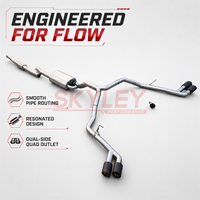 Système d'échappement Catback SKYLEY SS304 avec soupapes et embouts en carbone quadruples pour Jeep Gladiator JT 3.6L V6 2020 et après