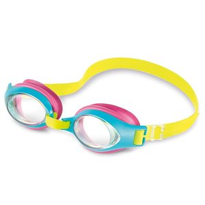 แว่นตาว่ายน้ำพร้อมสายรัดกันลื่นและซีลซิลิโคนคละสี - Product Image 4