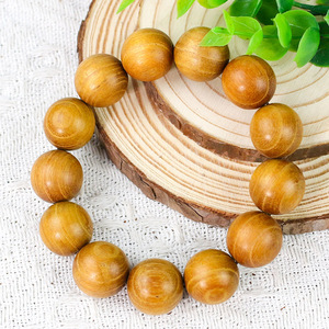 Sandalwood <b>Bracelet</b> 18mm Round Beads Unisex Everyday Wear - Product Image 4