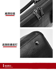 Bolsos de hombro tipo bandolera de piel auténtica de color liso para mujer, con cierre de cremallera, para primavera, verano, otoño e invierno, para todas las estaciones - Product Image 6