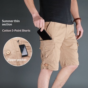 Pantalones Cortos Casuales de Algodón con Múltiples Bolsillos para <span class=keywords><strong>Hombre</strong></span>, Pantalones Cargo Tácticos para Caza, Senderismo, Escalada, Safari - Product Image 4