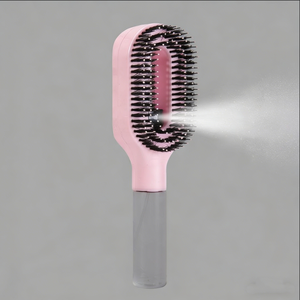 Nouvelle <span class=keywords><strong>brosse</strong></span> à <span class=keywords><strong>cheveux</strong></span> avec vaporisateur d'eau - <span class=keywords><strong>Brosse</strong></span> démêlante 2-en-1 avec <span class=keywords><strong>brosse</strong></span> hydratante à fine brume intégrée - Product Image 4