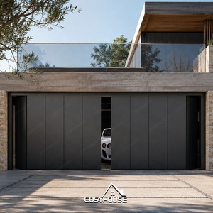 Porte de <span class=keywords><strong>garage</strong></span> <span class=keywords><strong>sectionnelle</strong></span> moderne en aluminium et verre à vue complète, porte automatique à ouverture par le haut pour villa résidentielle et bâtiment commercial - Product Image 5