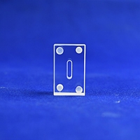 Plaque microfluidique en silice fondue de haute pureté, quartz poli, SiO2, résistante aux hautes températures, pour laboratoire de semi-conducteurs et de biochimie