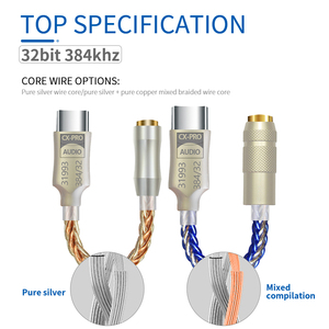 High Quality USB C to 3.5mm Headphone <strong>Jack</strong> <strong>Adapter</strong> with DAC CX31993 High Resolution Audio Stereo <strong>Earphone</strong> Dongle Amplifier 13cm - Product Image 4