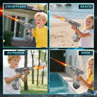 Nouveau pistolet à eau électrique Gluck V2 amélioré, jouets lumineux, silencieux lumineux, pistolet à eau automatique, jouets d'extérieur pour l'été