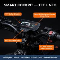 Moto tout-terrain électrique Clouded Leopard XE Pro S Enduro 72V 600Nm 165km NFC TFT App Cadre en aluminium Vente en gros 2026 pour adultes