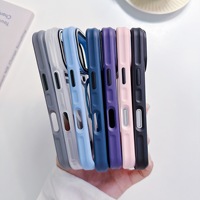 Coque de protection magnétique antichoc unie en TPU et PC pour iPhone 17 Air, compatible également avec iPhone 17 et 16 Pro Max