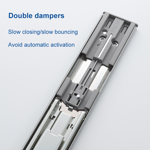 Doble resorte Extensión completa Cierre suave 51mm Ancho <span class=keywords><strong>Heavy</strong></span> Duty Rodamiento de bolas Cajón Deslizante <span class=keywords><strong>Heavy</strong></span> Duty Cajón Riel - Product Image 4