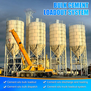 Silo à ciment boulonné pour centrale à béton, bac de stockage de poudre détachable avec dépoussiéreur et indicateur de niveau - Product Image 3