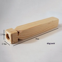 Solid Wood Train Whistle Flute Children's Musical Toy for Lung Capacity Training Wind Instrument Instrumental Tool