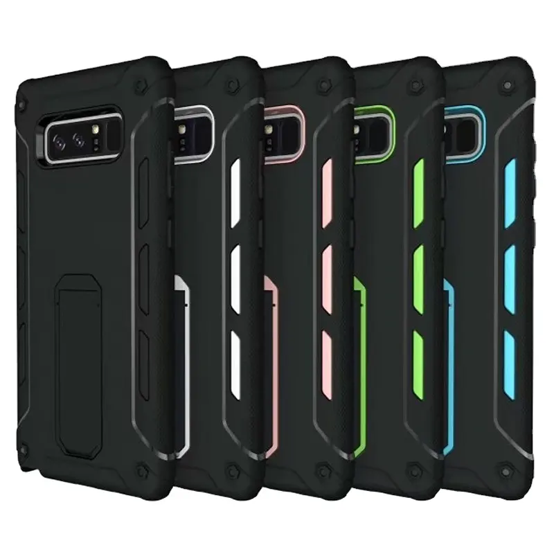 Universal Kickstand tpu pc phone case cover for samsung galaxy note 8 case