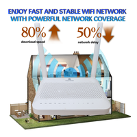 Modem ONU ONT GPON HG6145D2 d'occasion, double bande 2,4 GHz/5 GHz, équipement de fibre optique, 4GE+1TEL+2USB, FTTH, firmware anglais, routeur WIFI