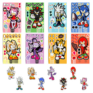 Feuilles d'autocollants à personnaliser : Créez vos propres autocollants – 8 personnages prédéfinis pour cadeaux de fête, récompenses, décorations, idées cadeaux - Product Image 5