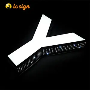メーカーカスタムカスタムメタルレター照明付き屋外LED 3Dレター看板広告用装飾LED看板