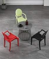 Nouvelle arrivée nordique moderne en plastique mini table café table rose table basse