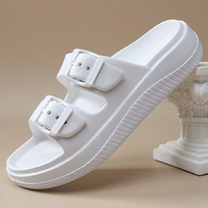 Deran OEM, chanclas de verano para mujer, <span class=keywords><strong>Sandalias</strong></span> abiertas de verano, zapatos planos de Color sólido, zapatillas de pareja transpirables con correa para mujer - Product Image 6