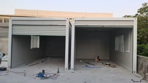 Dapat disesuaikan wadah paket datar portabel lipat Carports penyimpanan produk garasi fasilitas untuk penggunaan rumah langsung dari pabrik - Product Image 3