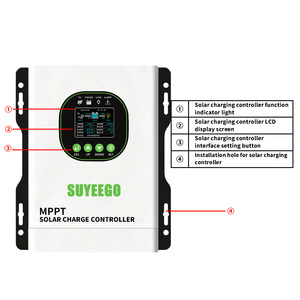Controlador de Carga <span class=keywords><strong>Solar</strong></span> MPPT SUYEEGO 60A 120A 480VDC con Entrada de Voltaje Alto Automática Inteligente de 24V 48V 96V 120V 192V - Product Image 2