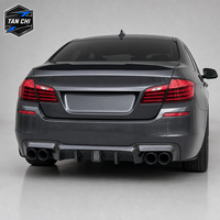 Diffuseur arrière en fibre de carbone forgée avec lampe LED pour BMW Série 5 F10 F18 2010-2016 Style M5 Montage direct