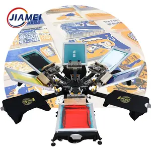 aluminum pallet cheap flat table 8 colors manual silkscreen machinery screen printing machine for bags plastic