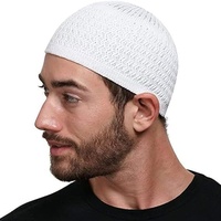 Gorro de Invierno Árabe Islámico Musulmán, Tejido Ondulado, Jacquard, para Hombre y Mujer