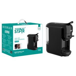 Machine à café à capsules Winning Star 0,6L 2 en 1 pour thé et café - Product Image 1