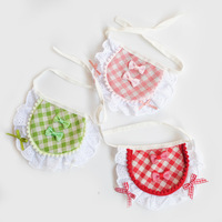 Baboney JX019 Nouveau Bavoir pour Animaux de Compagnie en Fibre de Polyester à Rayures Cartoon avec Noeud Papillon pour Chiens et Chats de Petite et Moyenne Taille