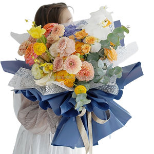 ดอกไม้<span class=keywords><strong>สด</strong></span>กระดาษช่อดอกไม้จัดเก็บร้านดอกไม้กระดาษบรรจุภัณฑ์งานแต่งงานวันเกิดวาเลนไทน์วันเกิดวันแม่กระดาษห่อของขวัญ - Product Image 1