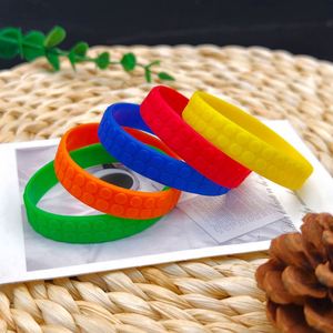 New European and American I <b>Love</b> Silicone <b>Bracelet</b> Hip Hop Rock Music Rubber Wrist Band Customizable Logo - Product Image 3