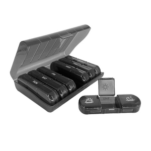 Organizer 3-Times-a-Day Weekly Medication Organizer With 21 Compartments,Portable Pill Case
