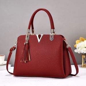 Un bolso versátil para mujer <span class=keywords><strong>2023</strong></span>, una boda ligera, lujosa y elegante. Rojo Solo hombro Crossbody H Brides Ladies - Product Image 2