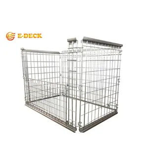 Customised foldable steel galvanized european standard bottomless cage