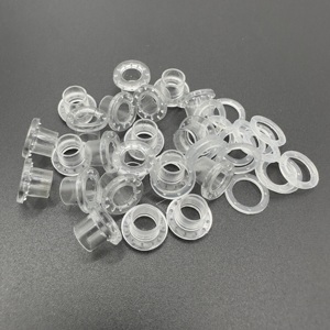 Thân thiện với môi vòng nhựa lỗ gắn với lỗ thông hơi trong nút màu đen và trắng cho các phụ kiện may mặc và rèm cửa - Product Image 5