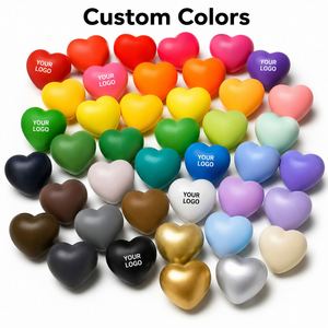 Jouet anti-stress en mousse souple en forme de cœur avec logo personnalisé pour événements caritatifs médicaux, cadeaux promotionnels d'entreprise - Product Image 4