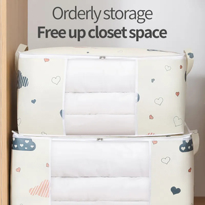 Dây kéo thêm công suất lớn Quilt lưu trữ túi Closet underbed chăn lưu trữ Organizer cho quần áo - Product Image 2