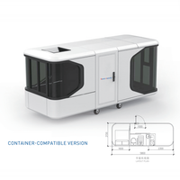 Versione Compatibile con Container: Capsula Spaziale Prefabbricata, Casa Modulare a Installazione Rapida per Dormitorio Operai, Campo, Ufficio, Hotel